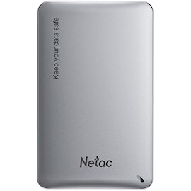 მყარი დისკის ქეისი Netac NT07WH12-30AC, 2.5" SATA External Hard Drive Enclosure, USB 3.0, Silver